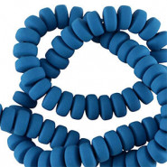Polymeer kralen rondellen 7mm - Blue